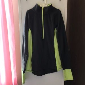 a quarter zip sweatshirt :)